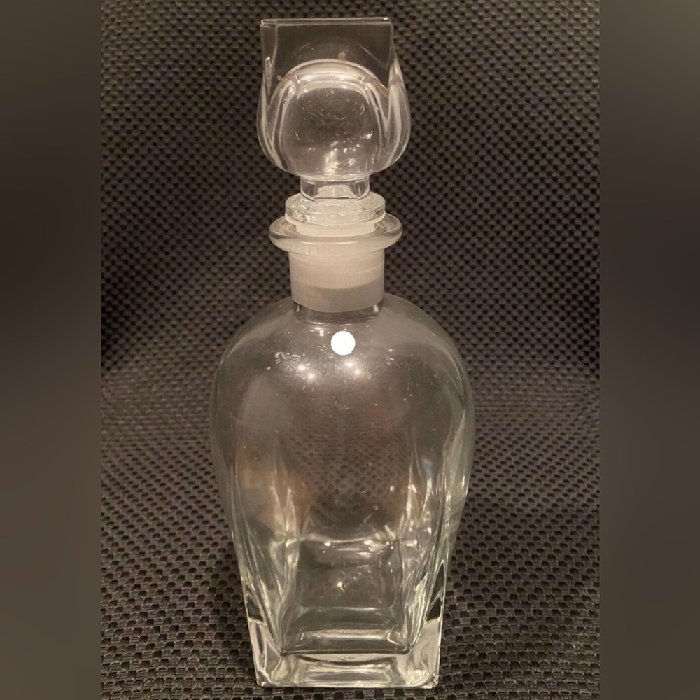 Mid-Century Modern Glass Decanter Made in Italy